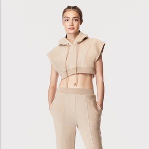 Hervé x Hervé Leger Cropped Hoodie